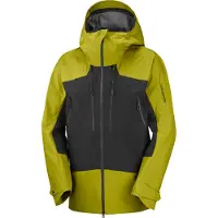 Salomon - Casacos ski - Scrambler GTX Jkt M Deep Black Cardamon Seed para Homem - Tamanho M - Verde
