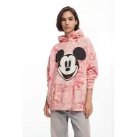 Desigual , Moletom Mickey Mouse com cordão, AlgodÃO, Vermelho, M