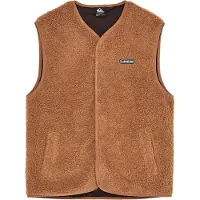 Quiksilver - Marcas - Urban Storm Sherpa Gilet Rawhide para Homem - Tamanho S - Castanho
