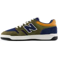 New Balance unisex. U480PV1_LI Ténis de pele 480P verde (42), Couro, Plano, Cordão, Casual