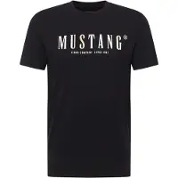 Mustang Camisa 'Austin' amarelo pastel / preto / branco