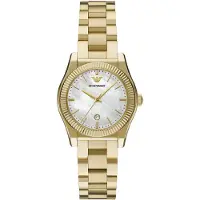 Emporio Armani Relógios analógicos ouro / branco pérola