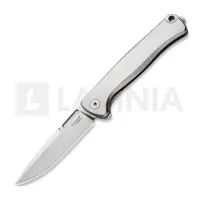 Lionsteel Navalha Emmet - MagnaCut - Solid Ti, cinza