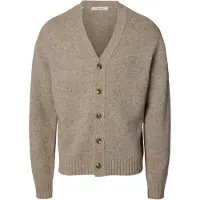 Selected Casaco de malha 'SLHCODY' bege escuro