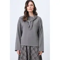 Trend Alaçatı Stili Camisa cinzento