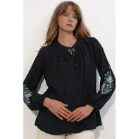 Big Dart Blusa camurça / azul claro / verde claro / preto