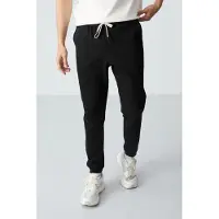 Tommy Life Fato de jogging ecru / preto