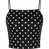 STUDIO SELECT Top 'Gemma' preto / branco