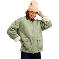 Roxy - Casacos mulher - Wanderlight Duffle Coat Oil Green para Mulher - Tamanho M - Verde