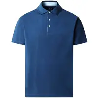 Hackett London para homem. HM5600197 polo jersey manga curta fit clássico azul (S), Casual, Algodão