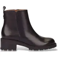 Wonders para mulher. D-1442 Botinas de Couro Alice preto (40), 3 a 5cm, Zíper, Casual