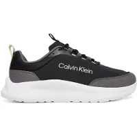 Calvin Klein Sapatilhas baixas cinzento escuro / preto / branco