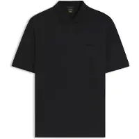 BOSS para homem. 50569583 Polo Icons70 preto (S), Casual, Manga curta, Lyocell