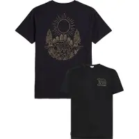 Icebreaker - Vestuário caminhada - M Merino 150 Tech Lite SS Tee Forest Footsteps Black para Homem - Tamanho XL - Preto
