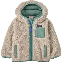 Patagonia - Para menores de 6 anos - Baby Retro-X Hoody Natural w/Cover Green para criança - Tamanho criança 5 anos - Verde