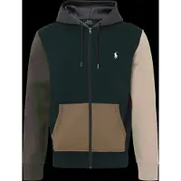 Ralph Lauren para homem. 710B26093001 Moletom de tricô duplo com zíper preto (L), Casual, Algodão