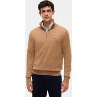 Tommy Hilfiger Suéter Com Meia-zíper Pima Org Ctn Mock