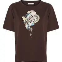 TATUUM Camisa 'Landa' azul claro / chocolate / pedra / preto