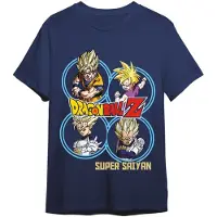 Toei Animation Camiseta De Manga Curta Super Saiyans Dragon Ball Z