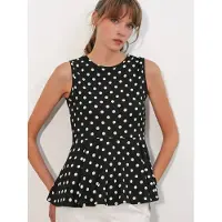 Big Dart Blusa preto / branco