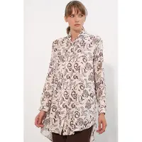 Big Dart Blusa castanho / preto / branco