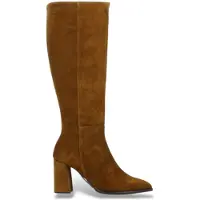 Wonders para mulher. M-5442 Botas de Couro Charme bege (39), 3 a 5cm, Zíper, Casual