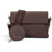 Wonders para mulher. WB-54020-C Bolsa Mirari marrom (OSFA), Casual, Imitação couro, Poliuretano
