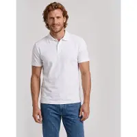 GUESS para homem. M6YP60K4388 Polo Básico Manga Curta branco (S), Casual, Algodão