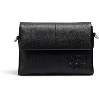 Wonders para mulher. WB-54020-C Bolsa Mirari preta (OSFA), Preto, Casual, Imitação couro, Poliuretano