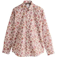 Next Camisa creme / navy / azul pombo / borgonha