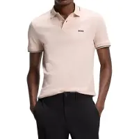 BOSS para homem. 50564688 Polo Paule laranja pastel (3XL), Casual, Algodão, Manga curta