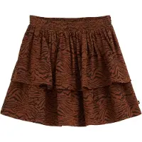 We fashion Saia castanho / preto