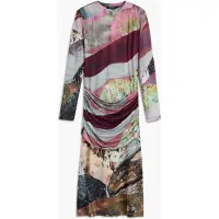 Desigual Vestido azul / esmeralda / pitaya