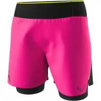 Dynafit - Vestuário trail corrida mulher - Dna Ultra W 2/1 Shorts Pink Glo para Mulher - Tamanho S - Rosa