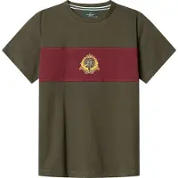 Hackett London para menino. HK5000068 Camisola Crest Panel verde (11Años= 146cm), Casual, Algodão, Manga curta, moda infantil