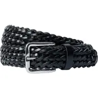 Hackett London para homem. HM4100081 Cinto de couro Plait preto (XL), Casual, Clássico, Pele