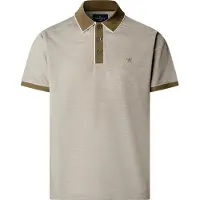 Hackett London para homem. HM5600221 Polo Two Tone cinza (L), Casual, Algodão, Clássico, Manga curta