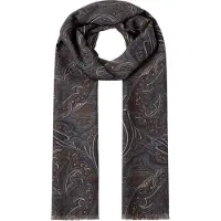 Hackett London para homem. HM0400120 Cachecol Mad Paisley castanho (OSFA), Marrom, Casual, Lã, Clássico