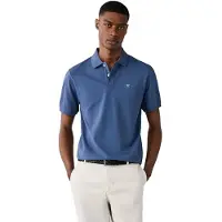 Hackett London para homem. HM5600234 Polo Slim Fit Logo azul (XL), Casual, Algodão, Manga curta