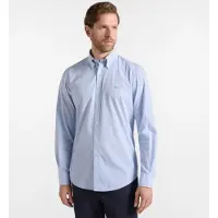 HARMONT & BLAINE para homem. CRR074013435B Camisa Micro Listras azul claro (S), Casual, Algodão, Manga comprida