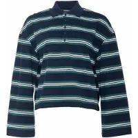 Elias Camisa 'Perlina' navy / verde escuro / branco