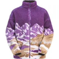 Picture Organic Clothing - Marcas - Nyss Zip Fleece Landscape Grape para Mulher - Tamanho XS - Violeta