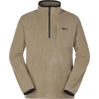 Picture - Polares - Weavy 1/4 Grid Fleece Shitake para Homem - Tamanho S - Castanho
