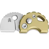 Bestechman Navalha Turtle - Beadblasted - Titanium, amarelo