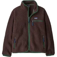 Patagonia - Marcas - K's Retro Pile Jkt Den Brown para criança - Tamanho criança XS - Castanho