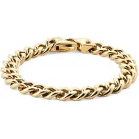 Daniel Wellington Men´s gold-plated Bracciale Ellipse Cuban Chain DW0040166 - Length: 17.5 cm