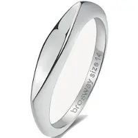 Brosway Anello Acciaio Moda Essential Bnl121 Circuito 56 Mm — Anello