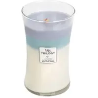 Woodwick Calming Retreat Trilogy Vase (Peaceful Refuge) - Scented Candle 275g