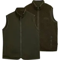 Barbour - Sweats - Reversible Fleece Gilet Sage para Homem - Tamanho S - Verde