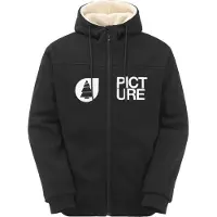 Picture Organic Clothing - Sweats - Basement Plush Zip Hoodie Black para Homem - Tamanho M - Preto